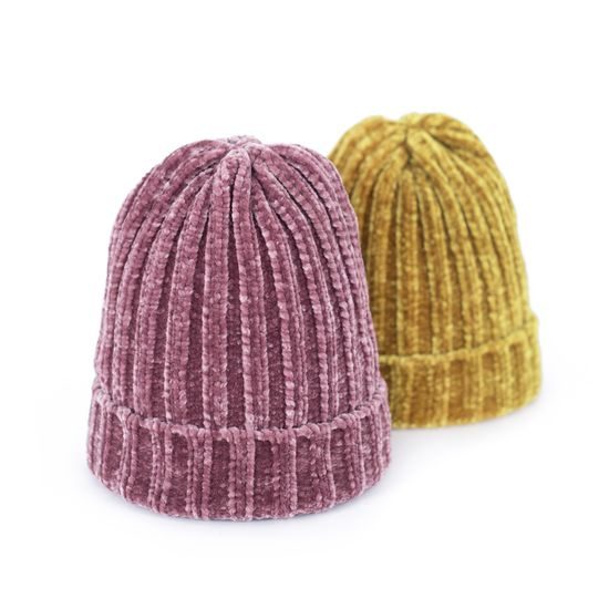 Dětská teplá zimní čepice fialová