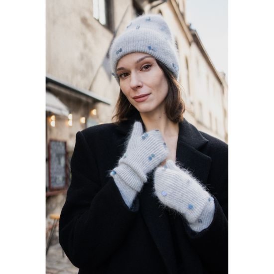 Čepice, rukavice - světlešedá