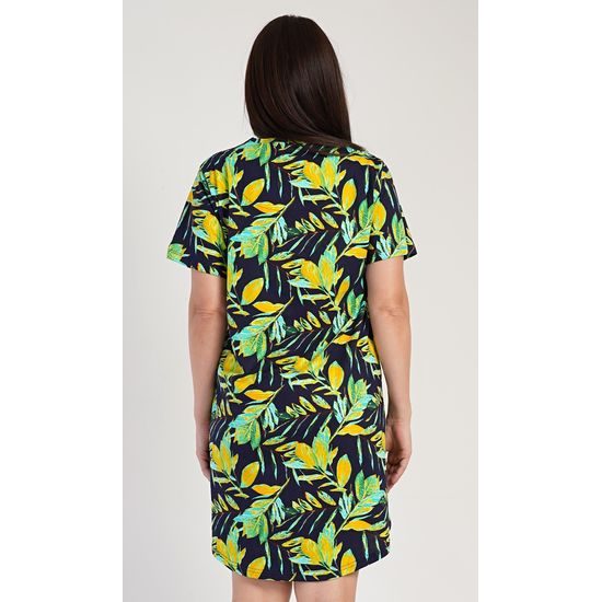 Dámská noční košile s krátkým rukávem Paulína - zelená