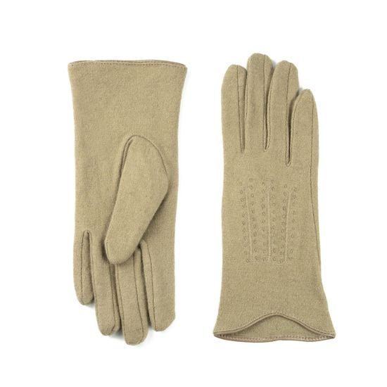Dámské elegantní rukavice khaki