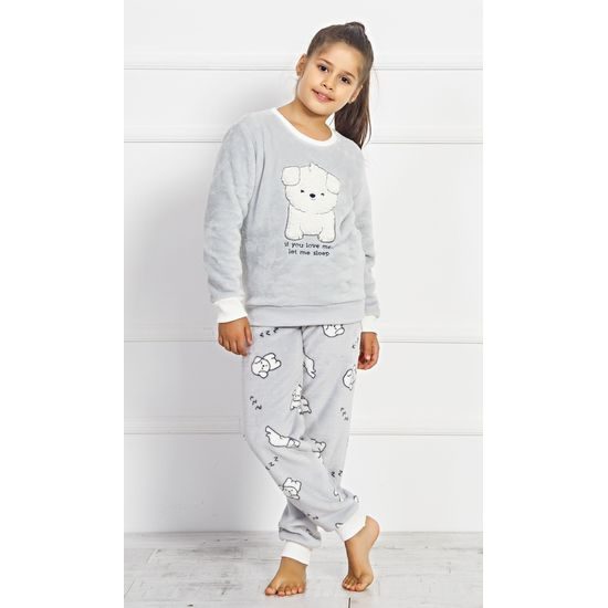 Dětské pyžamo dlouhé Štěňátko - šedá | Vienetta Kids | dívčí pyžama dlouhá  | dívčí pyžama, Dětská pyžama, Dětské | Perfektní Prádlo.cz | Pohodlné  noční prádlo, župany a spodní prádlo pro Váš perfektní den!
