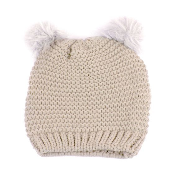 Kočičí čepice - béžová