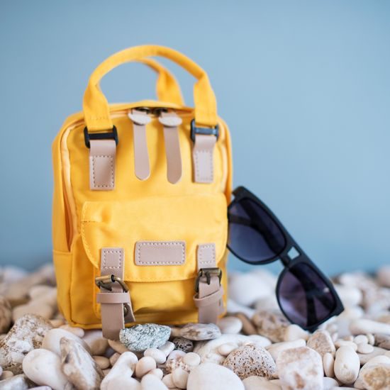 Dětský batoh v pastelových barvách červený