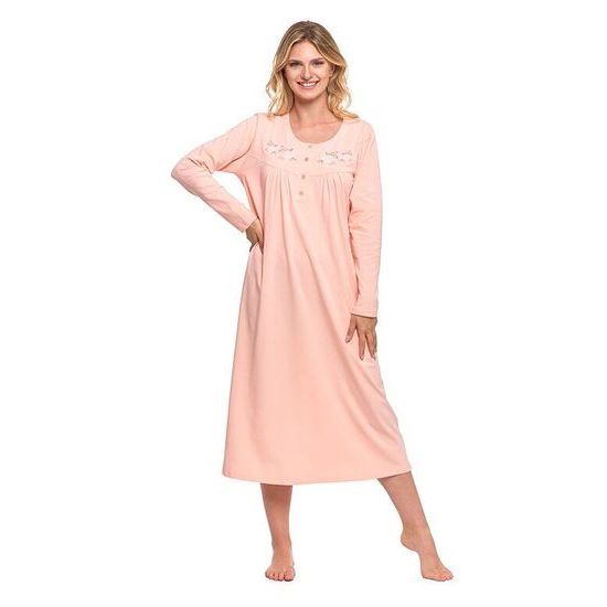 Dámská košilka Rosalia broskvová s růžemi