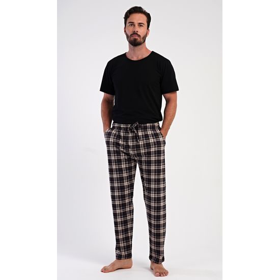 Pánské pyžamové kalhoty Armando - hnědá