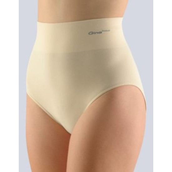 GINA dámské kalhotky klasické se širokým bokem, bezešvé, Bamboo PureLine 00036P - tělová