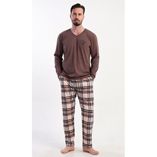 Pánské pyžamo dlouhé Paul - tmavě šedá