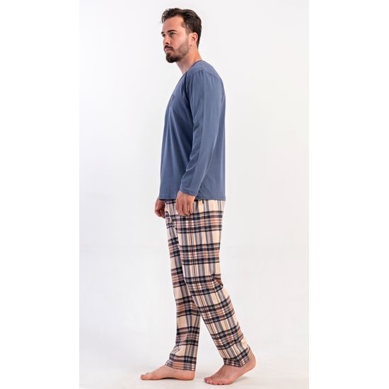 Pánské pyžamo dlouhé Paul - tmavě šedá