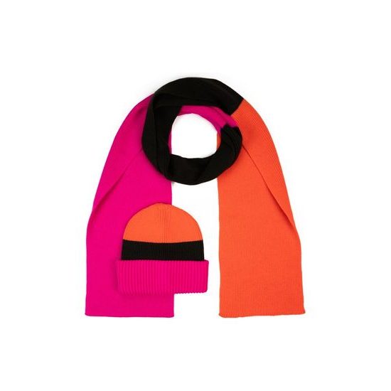 Čepice, šála - vícebarevná