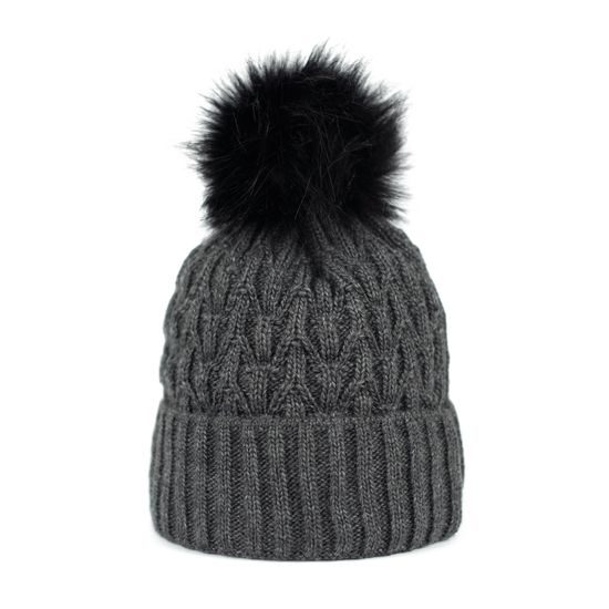 Čepice světlemodrá s bambulí