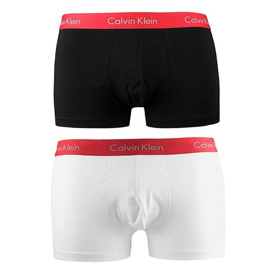 2-pack pánské boxerky CALVIN KLEIN U3352A černá/bílá