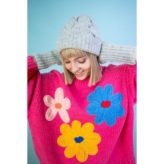 Čepice, palčáky - šedá