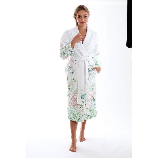 Dámský dlouhý župan s šálovým límcem Julia Květiny