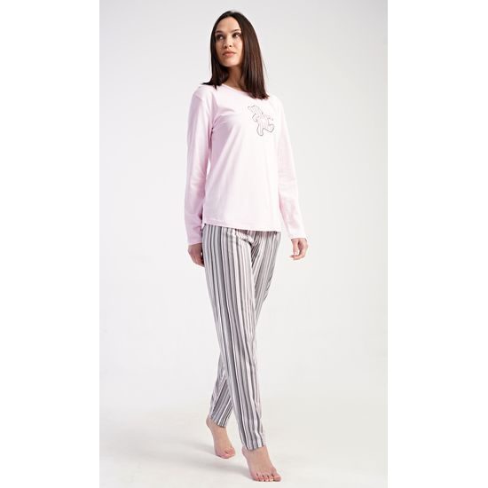Dámské pyžamo dlouhé Paulína - světle růžová