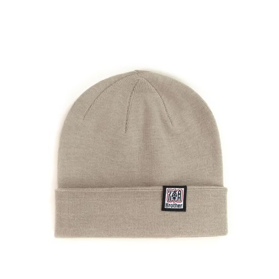 Čepice beanie dvojitá žlutá
