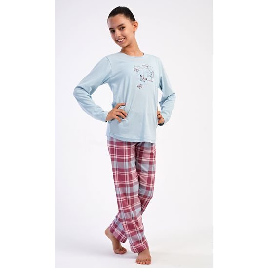 Dětské pyžamo dlouhé Charlotte - světle modrá