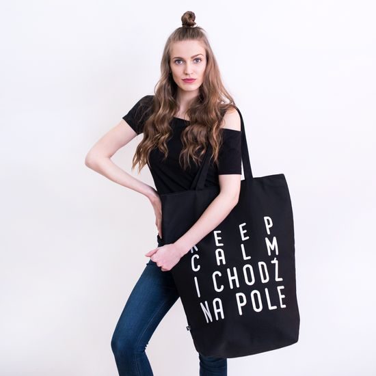 XXL Taška Keep calm černá