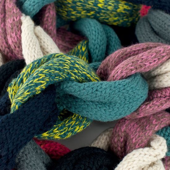 Dámský řetízkový šál - barevný