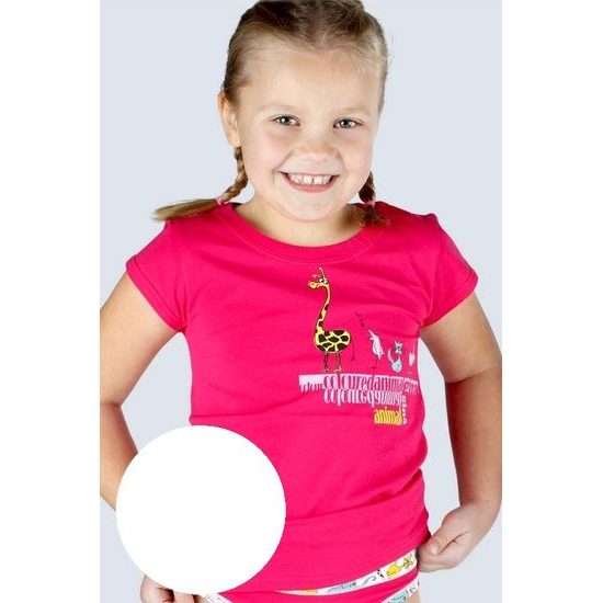 Dívčí tričko s krátkým rukávem Disco VI 28003P - bílá