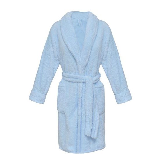 Krátký dámský župan DKAREN Eliza světle modrý