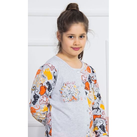 Dětský overal Kočky - světle šedá