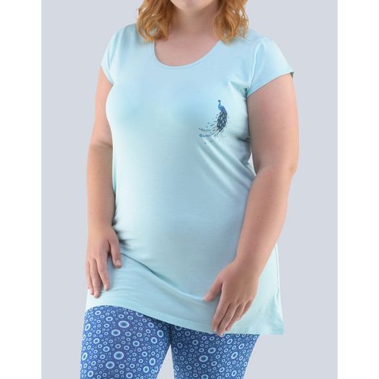 Dámské 3/4 pyžamo 19104P - aqua lékořice
