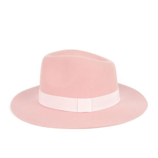 Podzimní dámský klobouk růžový