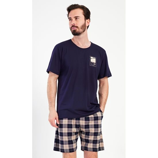 Pánské pyžamo šortky Marko - tmavě modrá