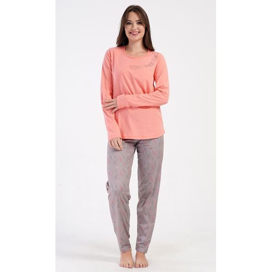 Dámské pyžamo dlouhé Good things - meruňková