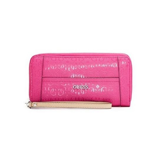 Elegantní peněženka Guess Bianco Nero Zip-Around růžová | dámské peněženky  | peněženky, Doplňky | Perfektní Prádlo.cz | Pohodlné noční prádlo, župany  a spodní prádlo pro Váš perfektní den!