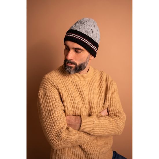 Čepice Dutton - světlešedá