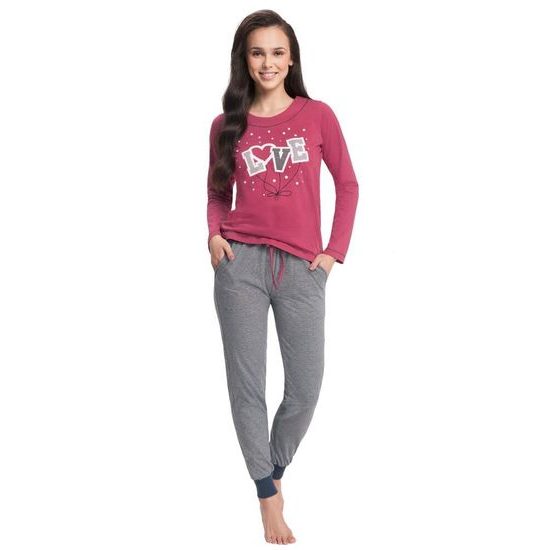 Dámské pyžamo Mali malinové