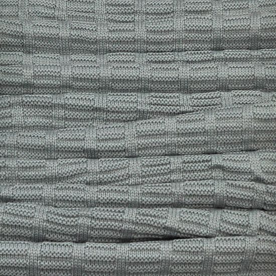 Zimní pletená šála - šedá