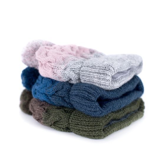 Ombré čepice s bambulí