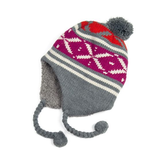 Klasická ušanka - šedá