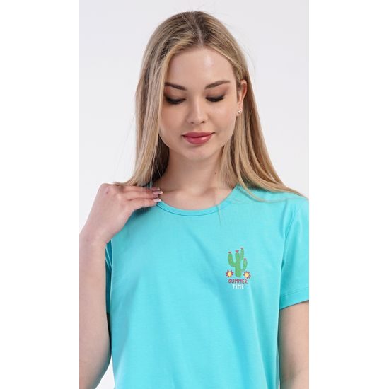 Dámské pyžamo kapri Papoušek - tyrkysová