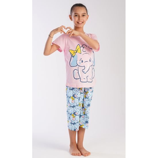 Dětské pyžamo kapri Slůně - světle lososová