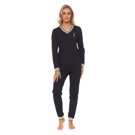 Dámské pyžamo Queen Crown černé