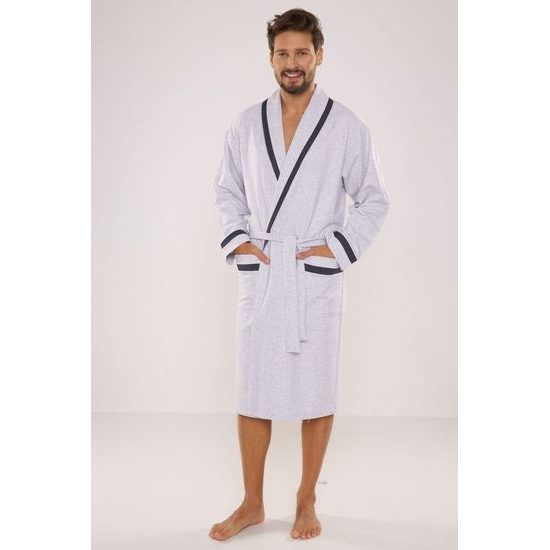 Pánský župan Bruno IV světle šedý