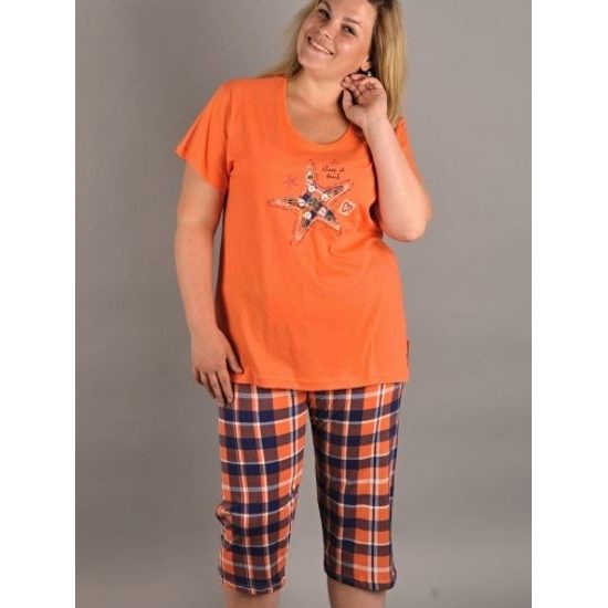Dámské pyžamo VIENETTA SECRET Hvězdice oranžové | dámske pyžamá XXL+ |  Dámske pyžamá, Dámske | Perfektne-Pradlo.sk | ...pro Váš perfektní pocit  každý den