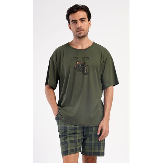 Pánské pyžamo šortky David - khaki