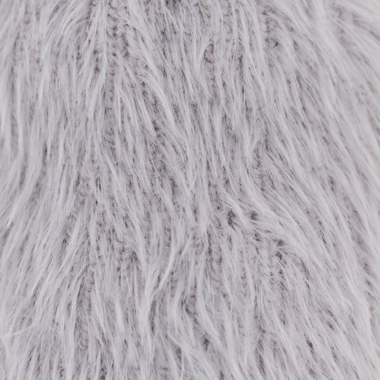 Teplá huňatá čepice šedá