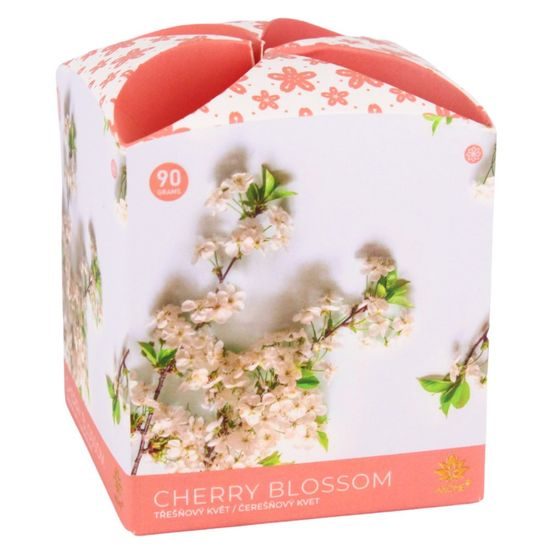 ARÔME Svíčka 90 g, ve skle a flower boxu, Cherry Blossom