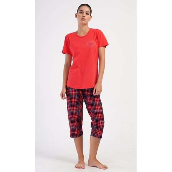 Dámské pyžamo kapri Kateřina - červená