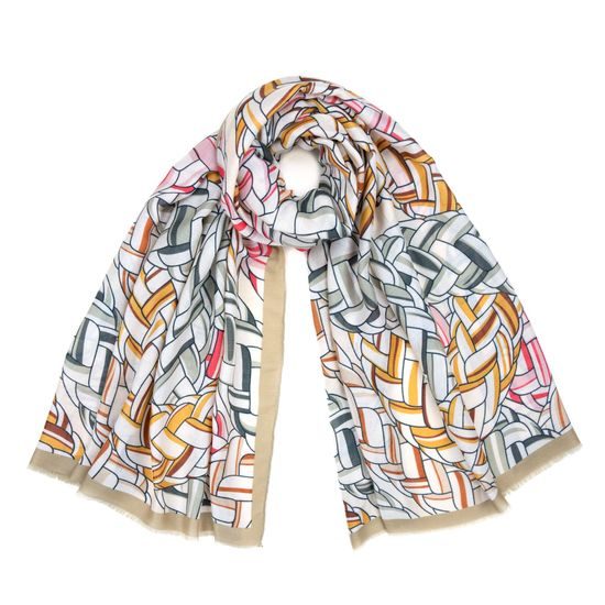 Šál Neville - světlebéžová