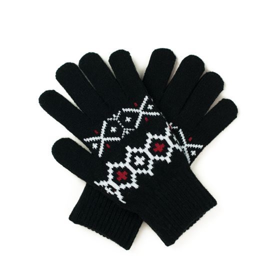 Sada čepice a rukavice - černá