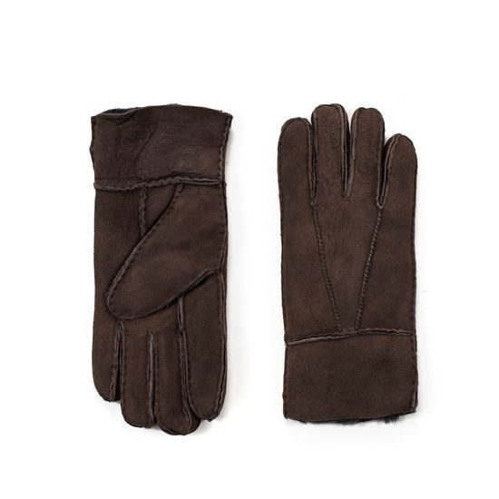 Kožené rukavice pro ženy hnědé