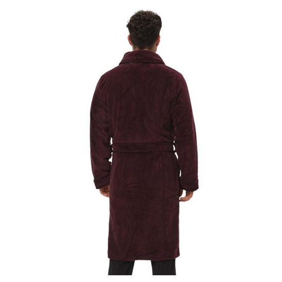 Hebký pánský župan Hustle vínový