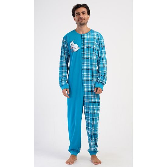 Pánský overal Méďa Ospalec - tmavě modrá