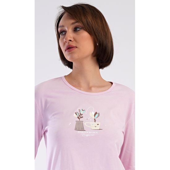 Dámské pyžamo dlouhé Klárka - světle růžová